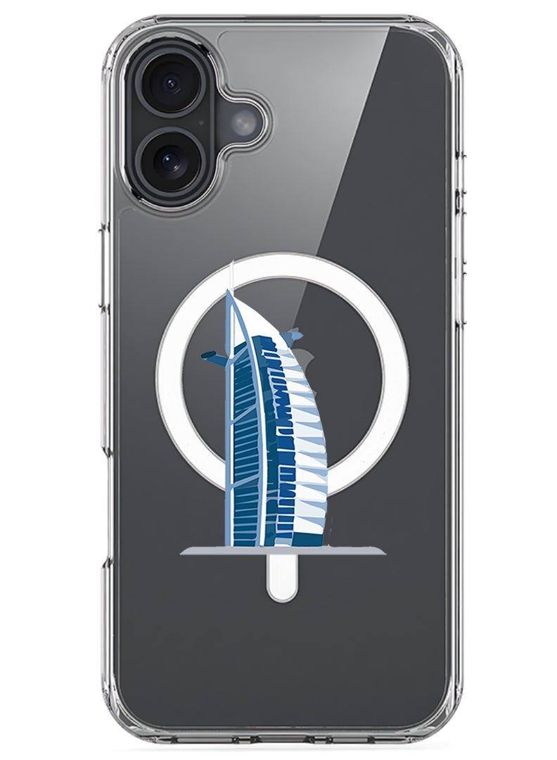 Theodor Magnetic Case for Apple iPhone 17 Compatible with MagSafe Wireless Charging, Shockproof Phone Bumper Cover - Burj Al arab - Image 1