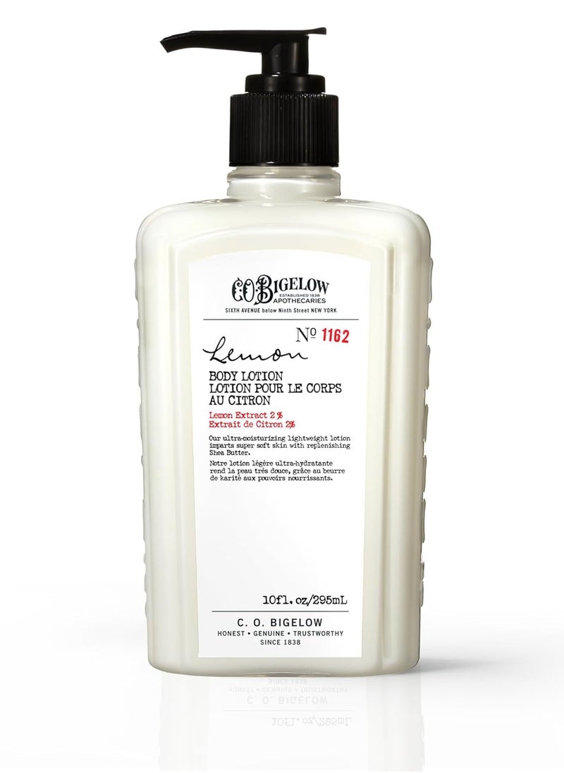 C. O. Bigelow C.O. Bigelow Lemon Body Lotion No. 1162, Moisturizing Lotion for Dry Skin, Hands & Body with Shea Butter & Kuki Nut Oil, Lemon Scented, 10 fl oz  - Image 1