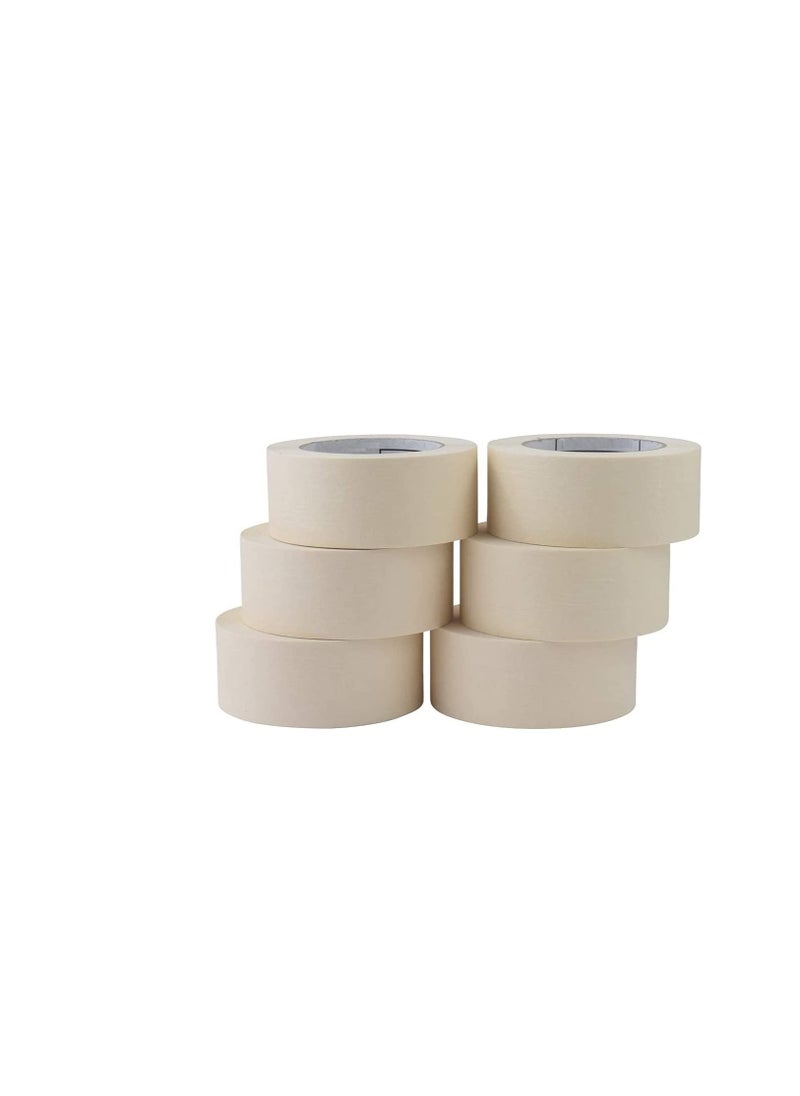 ROBUSTLINE Robustline Adhesive Masking Tape General Purpose Painter's Tape Bulk for Painting, Labeling, Packing, Craft, Art, Home, Office, School Etc. (2 INCH, 10)  - Image 2