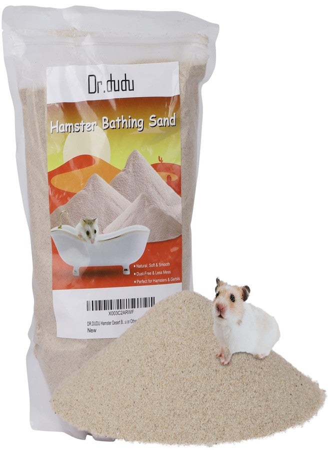 DR.DUDU Hamster Bath Sand, 6.6lb Dust Free Desert Sand or Potty Litter Sand for Hamster Chinchillas Gerbil Syrian Mice Small Animals (Beige) - Image 1
