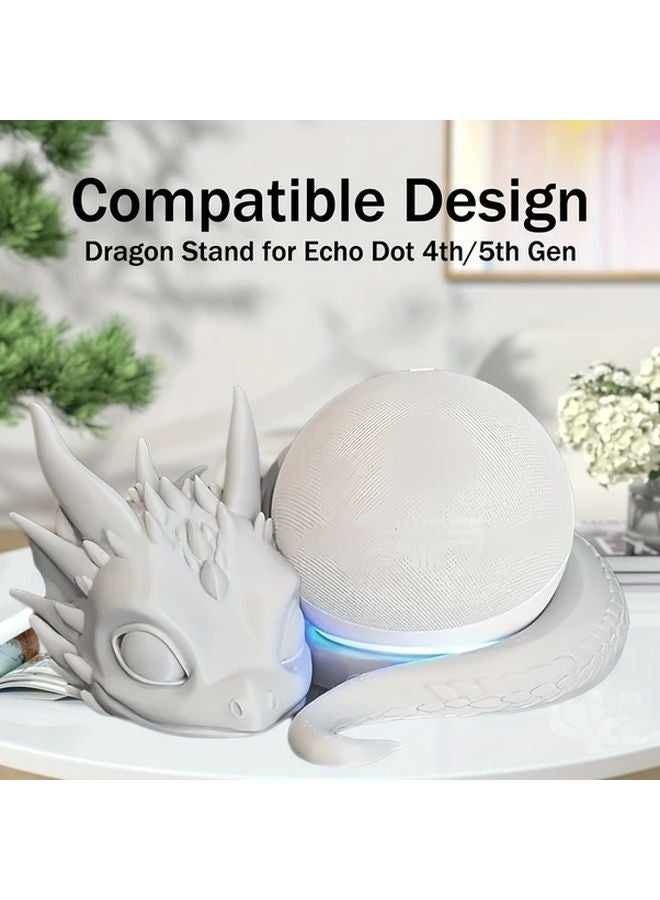 حامل التنين الأحمر الأسود المطبوع ثلاثي الأبعاد المتوافق مع إيكو دوت الجيل الرابع والخامس لحامل السماعة الذكية - Image 2