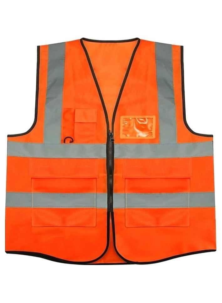 TEAKWOOD One piece of orange engineering reflective vest/safety suit/construction reflective vest/high gloss reflective vest (XXL) - Image 1