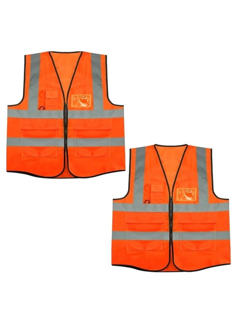 TEAKWOOD One piece of orange engineering reflective vest/safety suit/construction reflective vest/high gloss reflective vest (XXL) - Image 3