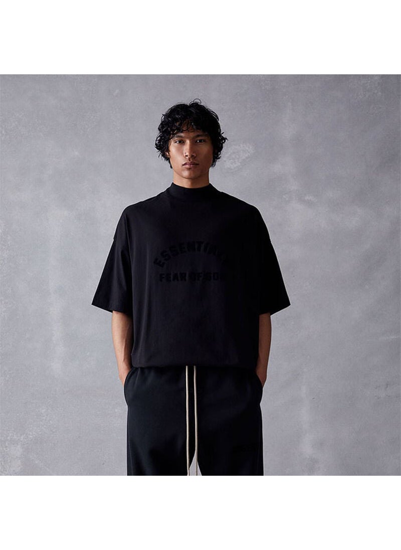 Generic - 2023 SS Silicone Print FOG ESSENTIALS Tee Xuan Qing Black - Image 1