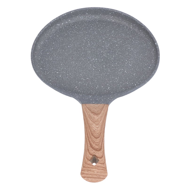 Flat Bottomed Pancake Pan Grey Aluminum Alloy Cooking Pan Non Stick Frying Pan for Kitchen - Image 4