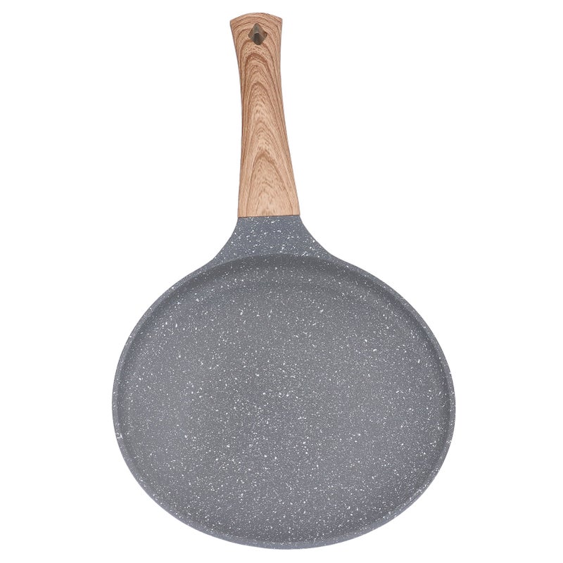 Flat Bottomed Pancake Pan Grey Aluminum Alloy Cooking Pan Non Stick Frying Pan for Kitchen - Image 2