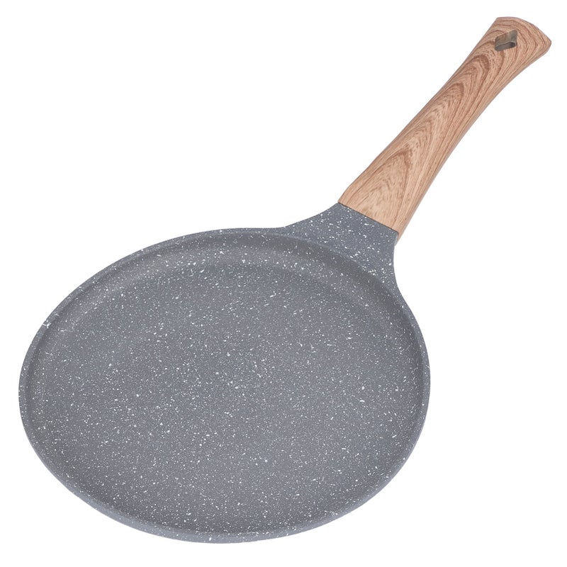 Flat Bottomed Pancake Pan Grey Aluminum Alloy Cooking Pan Non Stick Frying Pan for Kitchen - Image 1