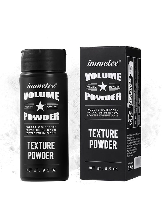 Immetee Hair Volume Powder - Poudre Coiffante Polvo De Peinado Polvere Volumizzante,  Texture Styling for Men and Women, Light Control Natural Matte Look, Root Lifting (0.5 oz) - Image 1