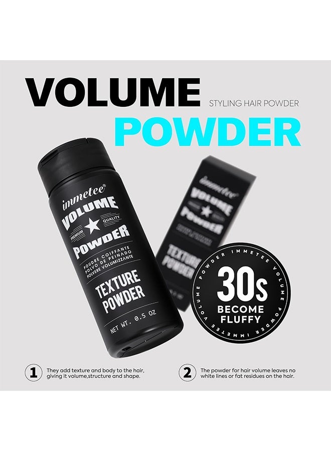 Immetee Hair Volume Powder - Poudre Coiffante Polvo De Peinado Polvere Volumizzante,  Texture Styling for Men and Women, Light Control Natural Matte Look, Root Lifting (0.5 oz) - Image 2