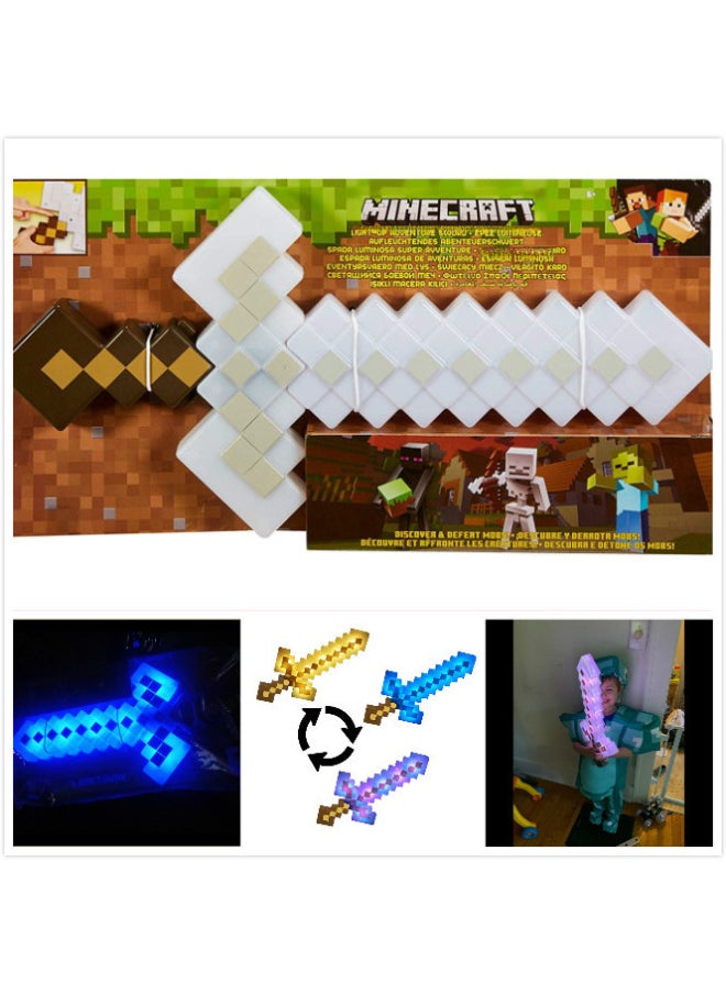 Generic Minecraft Game Torch Lamp Mineral Color Changing Led Atmosphere Night Light Decoration Gift Small Size-Color:Brown Bow And Arrow (can Be Launched)  - Image 4
