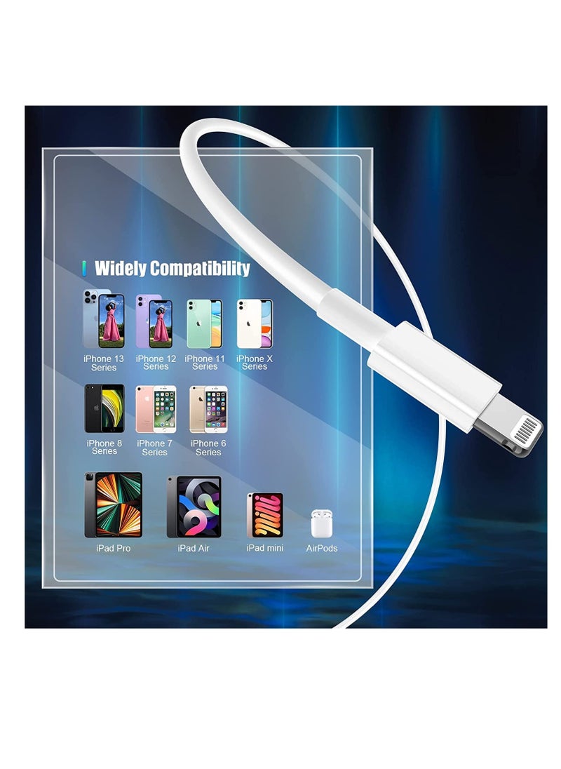 ELTRAZONE - iPhone Charger Cable 1m , 3Pack [Apple MFi Certified] Long Lightning to USB Cable 1 meter, Apple Fast Charging Lead for Apple iPhone 13 Pro/12 Pro Max/12 Mini/11/X/XS/XR/XS Max/8/8 Plus/7/6/iPad - Image 1