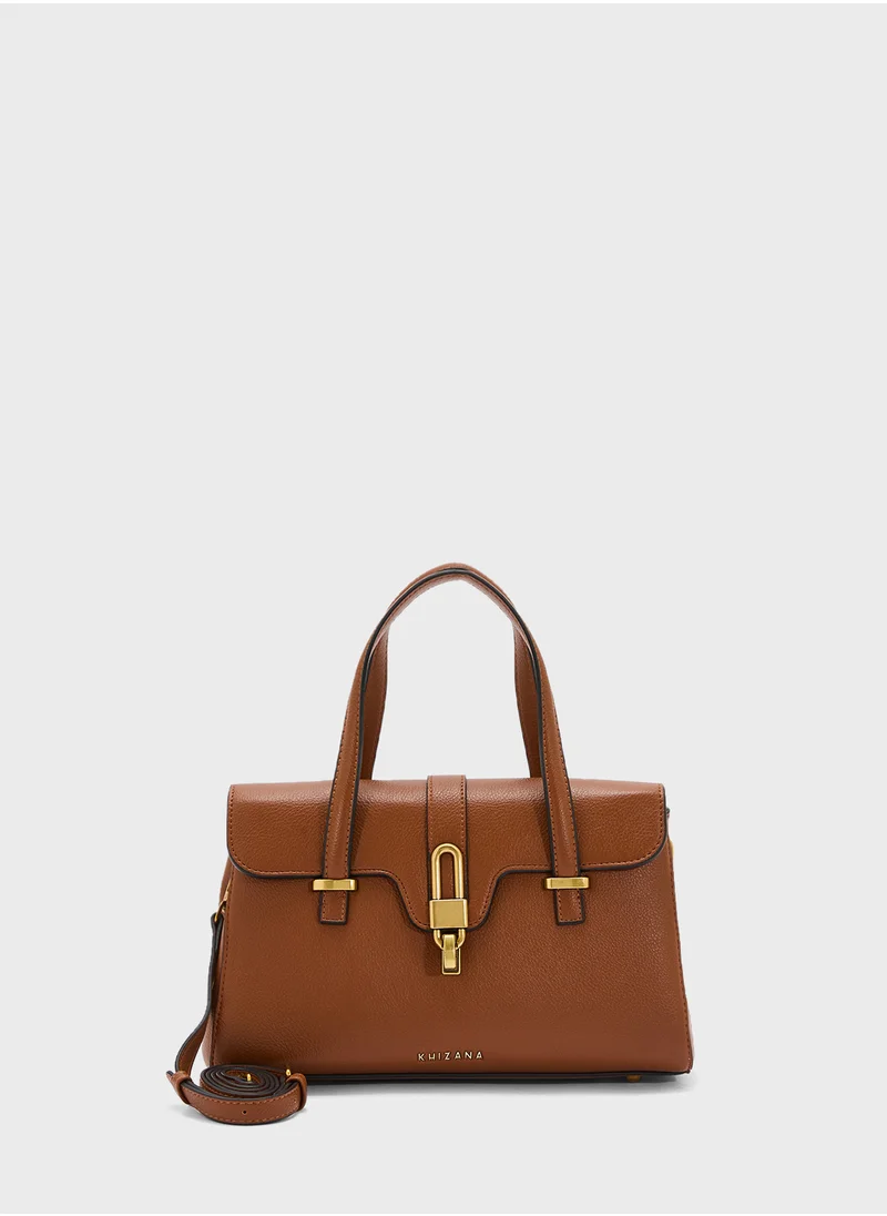 Khizana Metal Trim Detail Satchel Bag