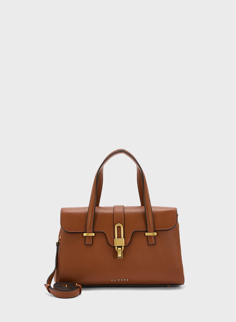Khizana Metal Trim Detail Satchel Bag  - Image 1