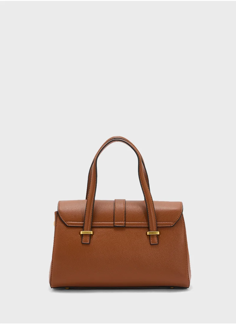 Khizana Metal Trim Detail Satchel Bag