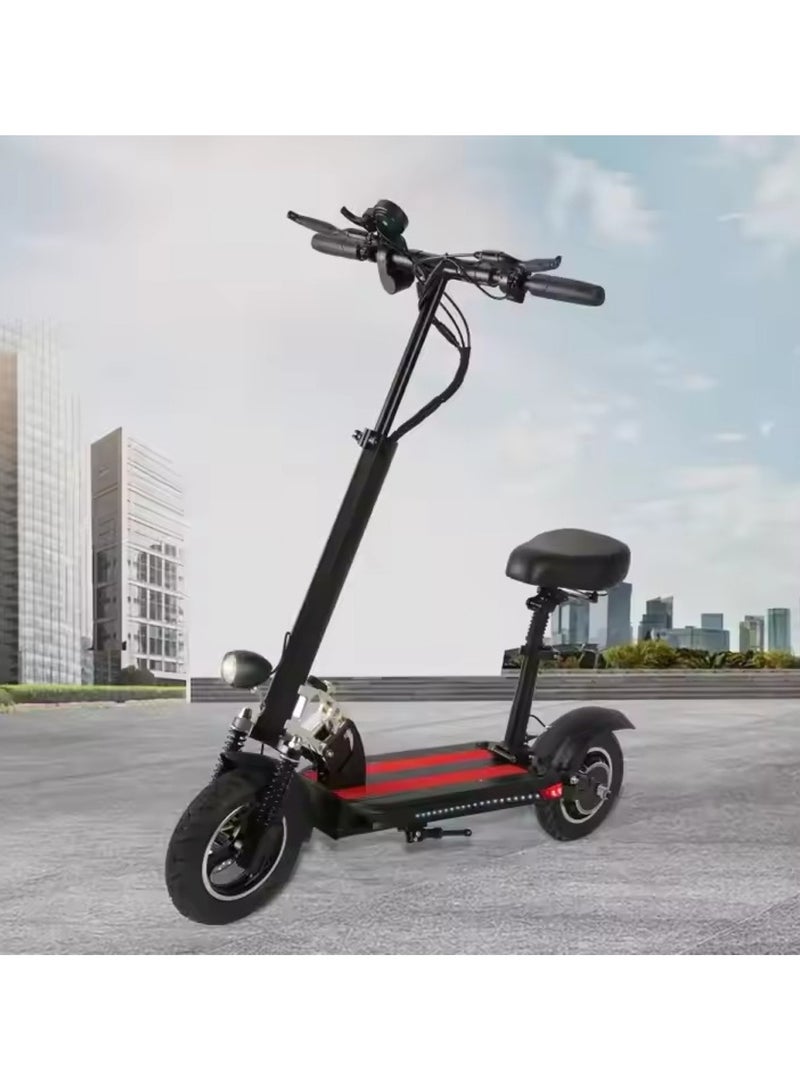 وينر سكاي سكوتر كهربائي قابل للطي، محرك 1000 واط، بطارية 48 فولت، سرعة 40 كم/ساعة، مدى 50 كم، لون أسود - Image 3