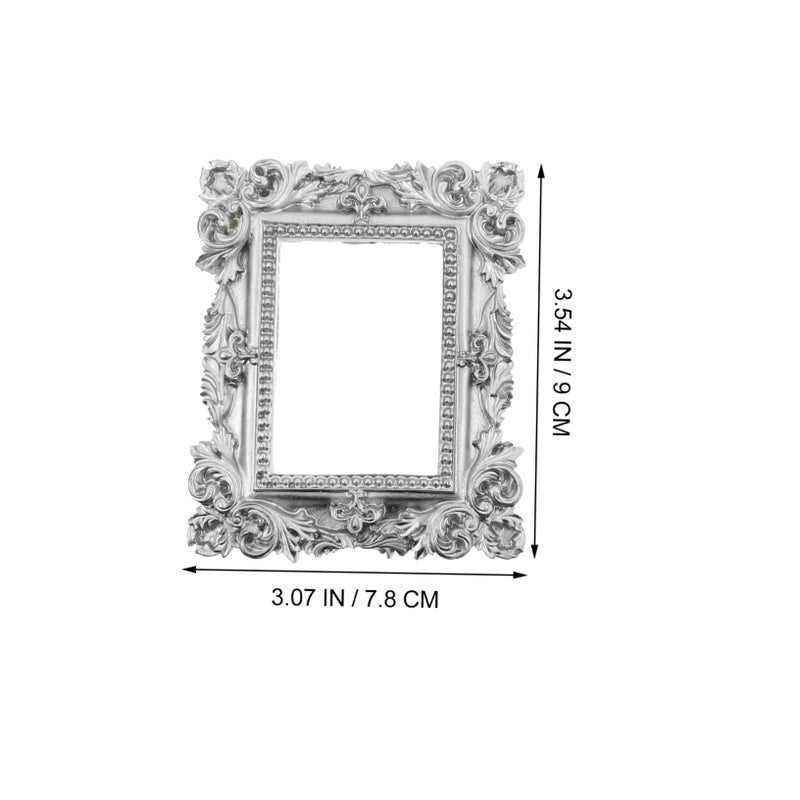 Mini Vintage Photo Frame Silver 10 5X8 5X1 CM Handheld Decorative Props For Nail Art Jewelry Display - Image 3