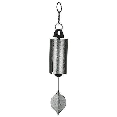Woodstock Chimes Woodstock Chimes Heroic Windbell Wind Chime for Outside 40 Large SilverDeep Tone Sound Outdoor Decor for Patio Porch Garden HWLAS 