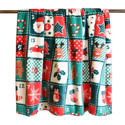 Gogreen Cozy Blanket Printed Christmas - 300 GSM Fleece for Home Decoration, Ultra Soft Microfiber (Throw - 50" x 60") - D - Image 5