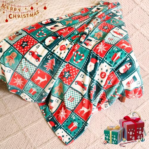 Gogreen Cozy Blanket Printed Christmas - 300 GSM Fleece for Home Decoration, Ultra Soft Microfiber (Throw - 50" x 60") - D - Image 3