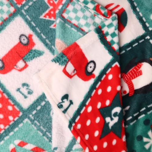 Gogreen Cozy Blanket Printed Christmas - 300 GSM Fleece for Home Decoration, Ultra Soft Microfiber (Throw - 50" x 60") - D - Image 4