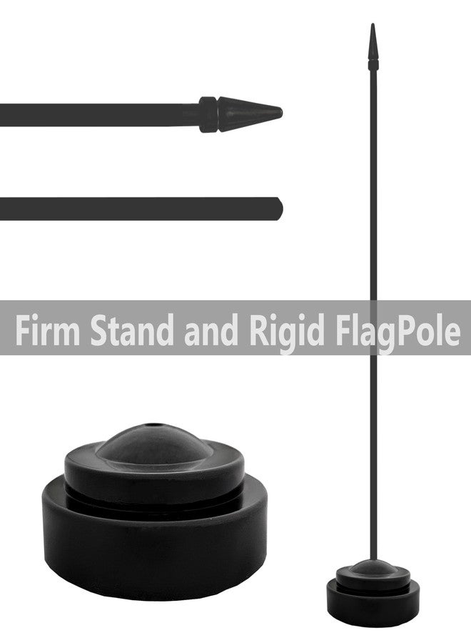 TrendPow USA Thin Blue Line Police Desk Flag, 2 Pack American Policeman Table Office Flags, Small Mini Desktop Flag With 12" Solid Black Pole, Black Base, Police Celebration Event, Desk Decoration (Blue Line) - Image 4