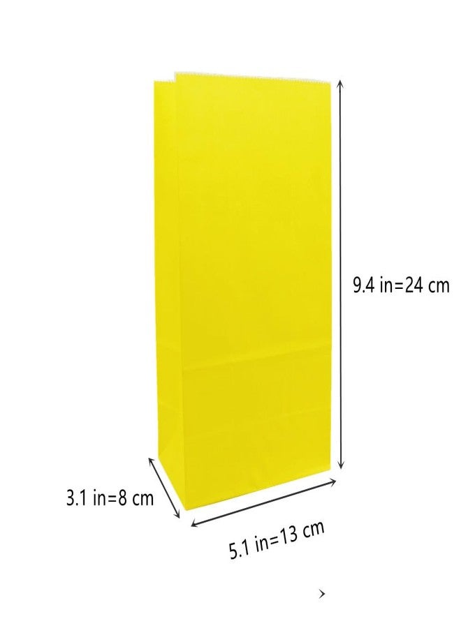 EMAAN 24 Count Red Yellow Blue Party Goody Bags 5.1 X 3.1 X 9.4 Inch Small Paper Treat Bags for Birthday Carnival Party Welcome Favor Bags (Red Yellow Blue - Image 2