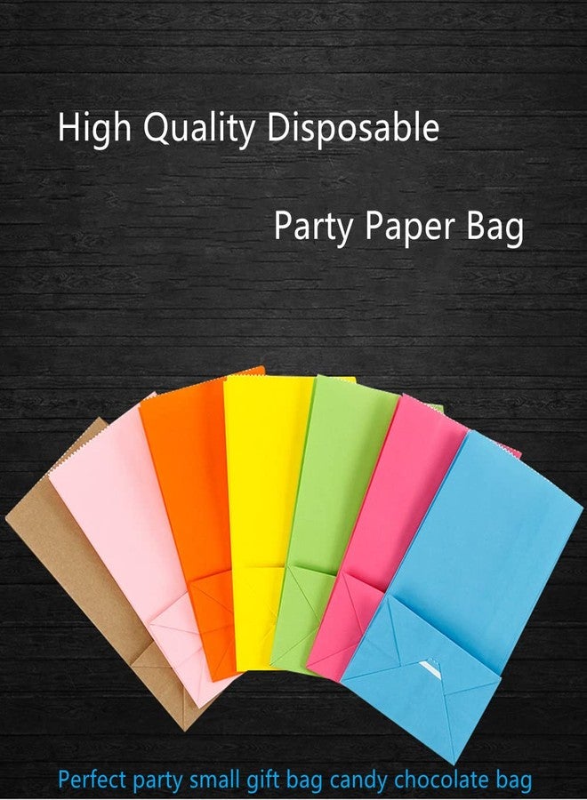 EMAAN 24 Count Red Yellow Blue Party Goody Bags 5.1 X 3.1 X 9.4 Inch Small Paper Treat Bags for Birthday Carnival Party Welcome Favor Bags (Red Yellow Blue - Image 5