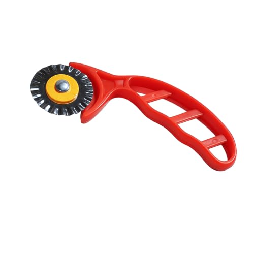 GS KITCHENWARE GS Multipurpose Karanji, Shankarpali, Pizza, Pastry & Sandwich Cutter | Fluted Wheel Roller with Plastic Handle | 5.5 cm Sharp Edge. - Image 5