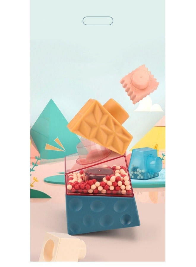 ميكسد مونتيسوري لعبة ، مربع غير مكعب مكدسة برج ، لعبة تعليمية للأطفال - Image 4