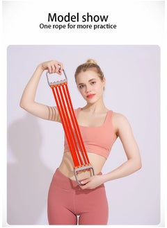 HaveDream Puller, Multifunctional Home Training Weight Loss Pull Rope Fitness Equipment, Adjustable Resistance - Red  - Image 3