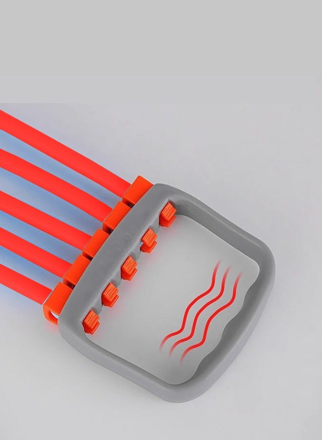 HaveDream Puller, Multifunctional Home Training Weight Loss Pull Rope Fitness Equipment, Adjustable Resistance - Red - Image 4