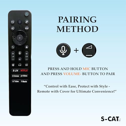 S-CAT Compatible with Sony Tx811d Bravia TV Remote with Voice Command Suitable for A80L A83L A84L X75L X74L X90L X95L 85X80L 85X95L Series Smart 4K OLED Televison - Contact Customer Care for Order - Image 4
