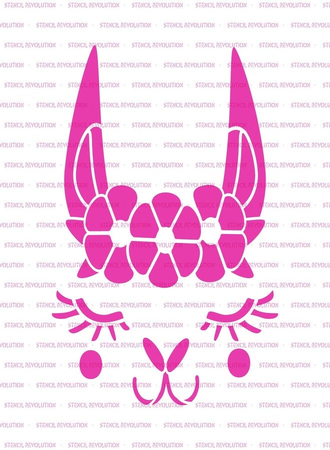 Stencil Revolution Llama Face Stencil - Reusable Stencils for Painting - Create DIY Llama Face Home Decor - Image 5