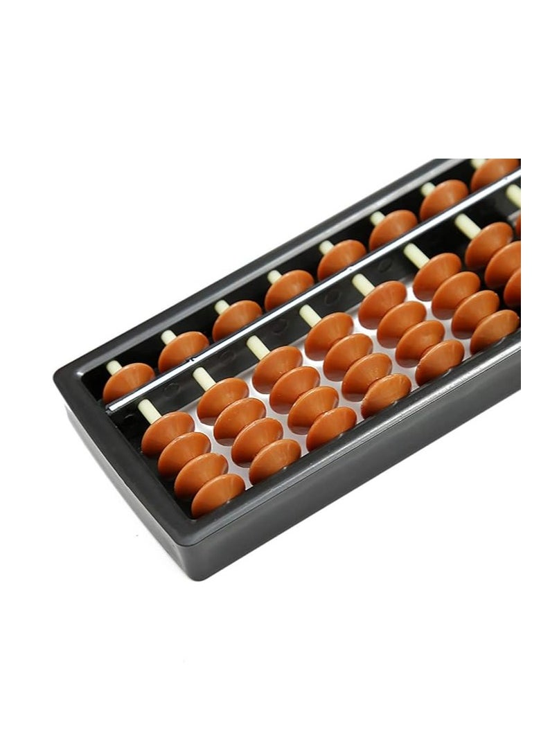 Cool Baby 13 Digit Rods Vintage Style Abacus ABS Plastic Soroban Calculator Counting Tool - Brown&Black  - Image 5