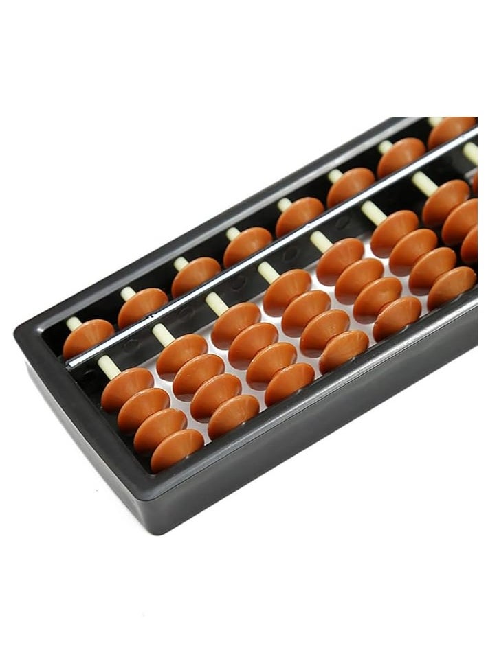 Cool Baby 13 Digit Rods Vintage Style Abacus ABS Plastic Soroban Calculator Counting Tool - Brown&Black  - Image 3