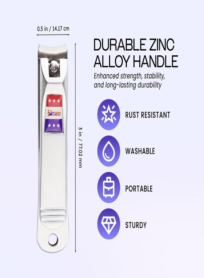 Pana Large Toe Nail Clipper Best Luxury Toe Nail Clippers, Sharpest & Most User Friendly Stainless Steel Toe Nail Clipper (Pack of 2 Pieces) - Image 2