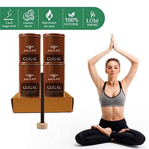 Anant Aromatherapy Combo Pack of Gugal Incense Dhoop Sticks with Holder - Pack of 4 (35 Stick Each) - Image 3