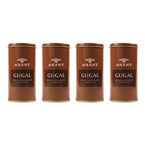 Anant Aromatherapy Combo Pack of Gugal Incense Dhoop Sticks with Holder - Pack of 4 (35 Stick Each) - Image 1