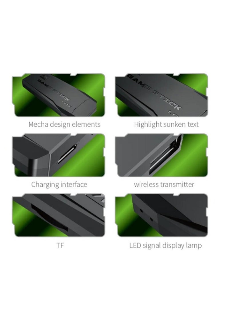 ماركة غير محددة - جهاز تشغيل العاب الفيديو الرقمية ريترو مع مخرج HDMI بدقة 4K مع اكثر من 10000 لعبة كلاسيكية مدمجة مع ذراعي تحكم مريحتين وخاصية التوصيل والتشغيل - Image 1
