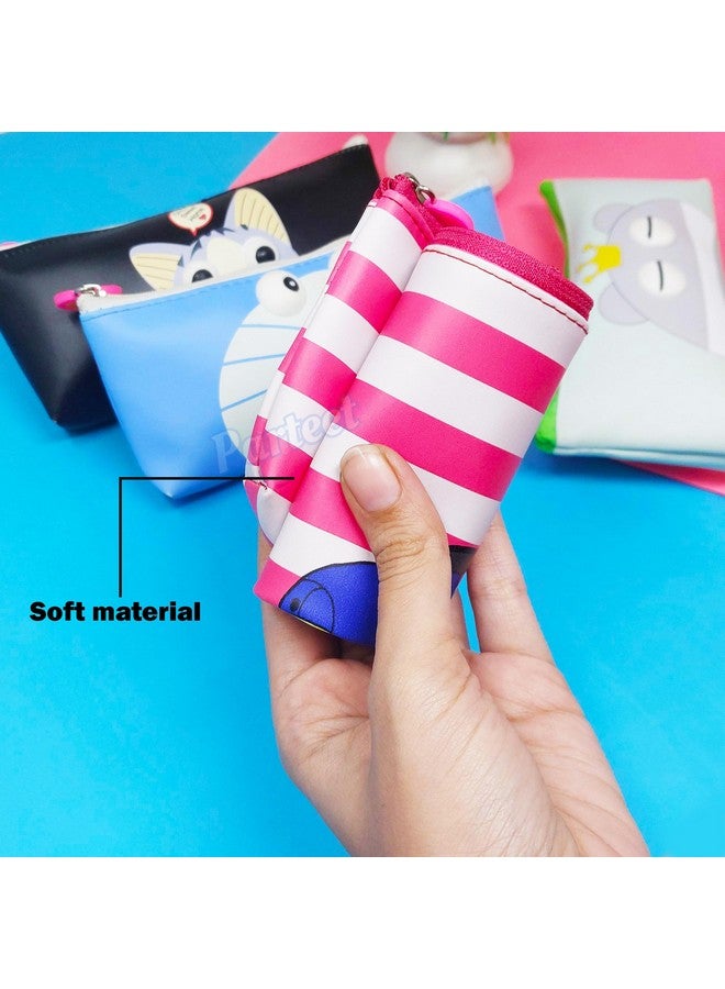PARTEET 6 Pcs Return Gifts Birthday Party For Kids - Soft School Pencil Pouch Stationary Case Box | Birthday Party Return Gift For Children,Multicolor - Image 2
