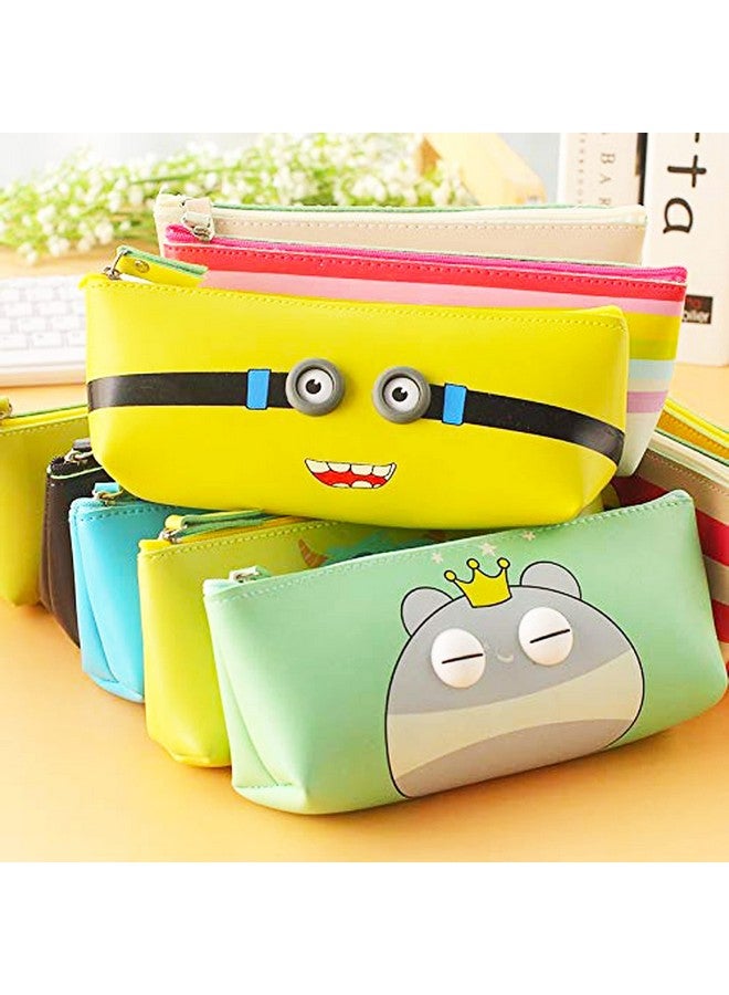 PARTEET 6 Pcs Return Gifts Birthday Party For Kids - Soft School Pencil Pouch Stationary Case Box | Birthday Party Return Gift For Children,Multicolor - Image 1