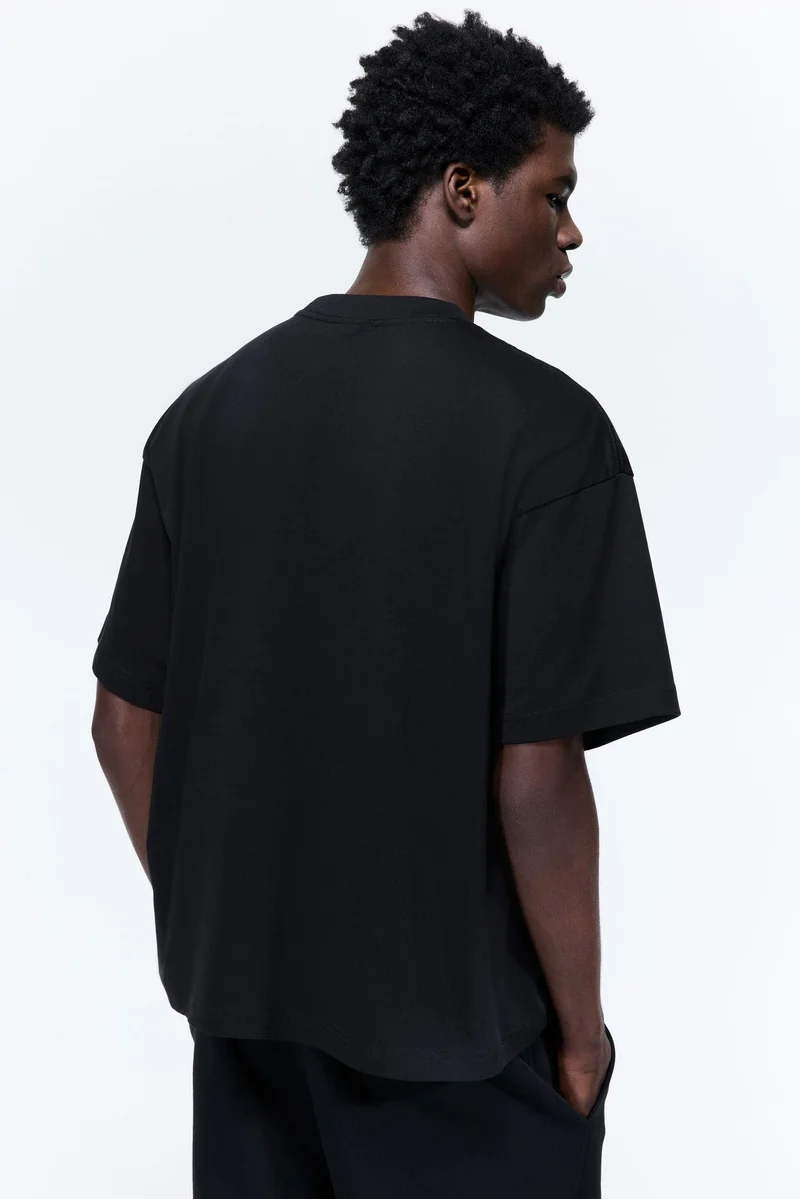 H&M  Oversized Fit Cotton T-shirt for Men | Best Price UAE
