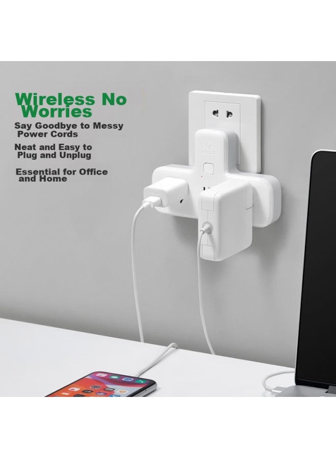 Bull Power Strip/3-in-1 Socket Adapter/power Converter Suitable For Bedroom, Kitchen 3-outlet Master Switch Power Strip Gn-9603k - Image 1