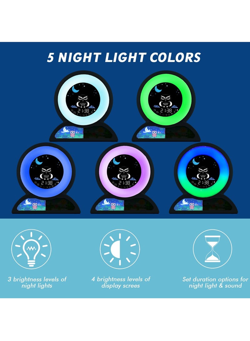 SYOSI Alarm Clock for Kids, Digital Alarm Clock for Toddlers, Wake up Clock with Night Light for Boys Girls Bedrooms, Toddlers Sleep Training Clock, NAP Timer - Image 4