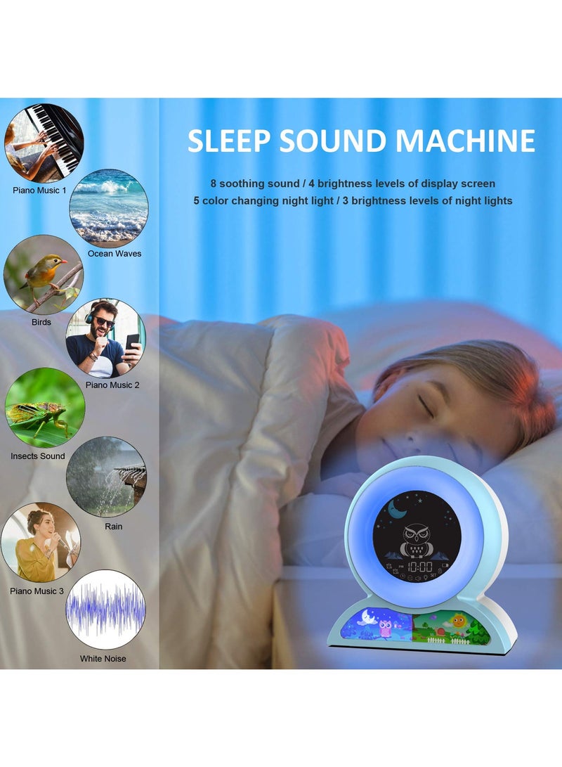SYOSI Alarm Clock for Kids, Digital Alarm Clock for Toddlers, Wake up Clock with Night Light for Boys Girls Bedrooms, Toddlers Sleep Training Clock, NAP Timer - Image 5