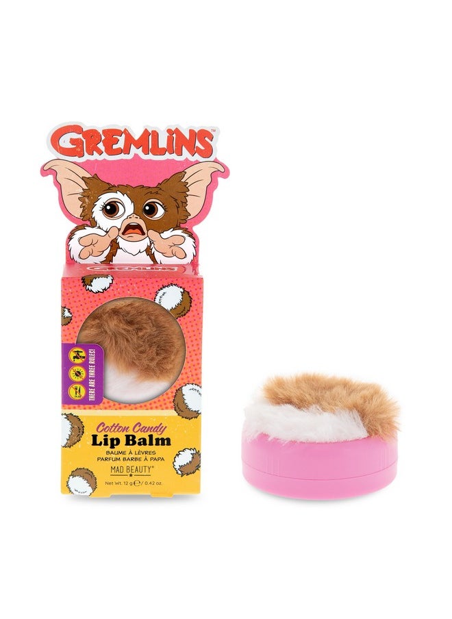 Mad Beauty Warner Brothers Gremlins Lip Balm Cotton Candy Scented Fuzzy Lip Blam Case Hydrate Soften Moisturize Scented Fragranced  - Image 1