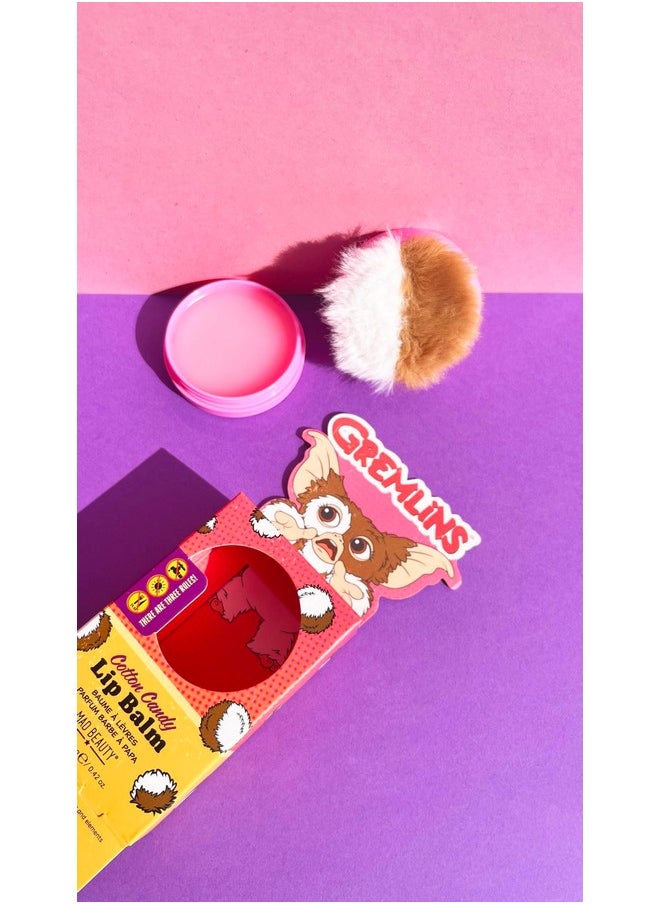 Mad Beauty Warner Brothers Gremlins Lip Balm Cotton Candy Scented Fuzzy Lip Blam Case Hydrate Soften Moisturize Scented Fragranced  - Image 4
