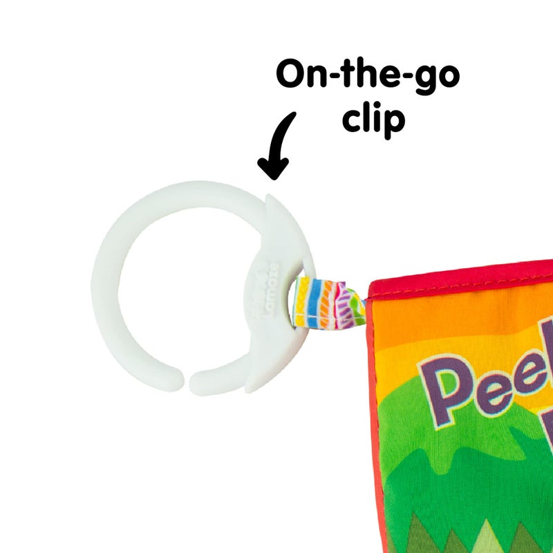 Lamaze كتاب لاماز بيك-أ-بو غابة للأطفال - كتاب قماش قابل للتعليق - صفحات قماشية قابلة للغسل مع صوت مميز للعب الحسي - ألعاب للتسنين والتعلم للأطفال - من 6 أشهر وما فوق - Image 4