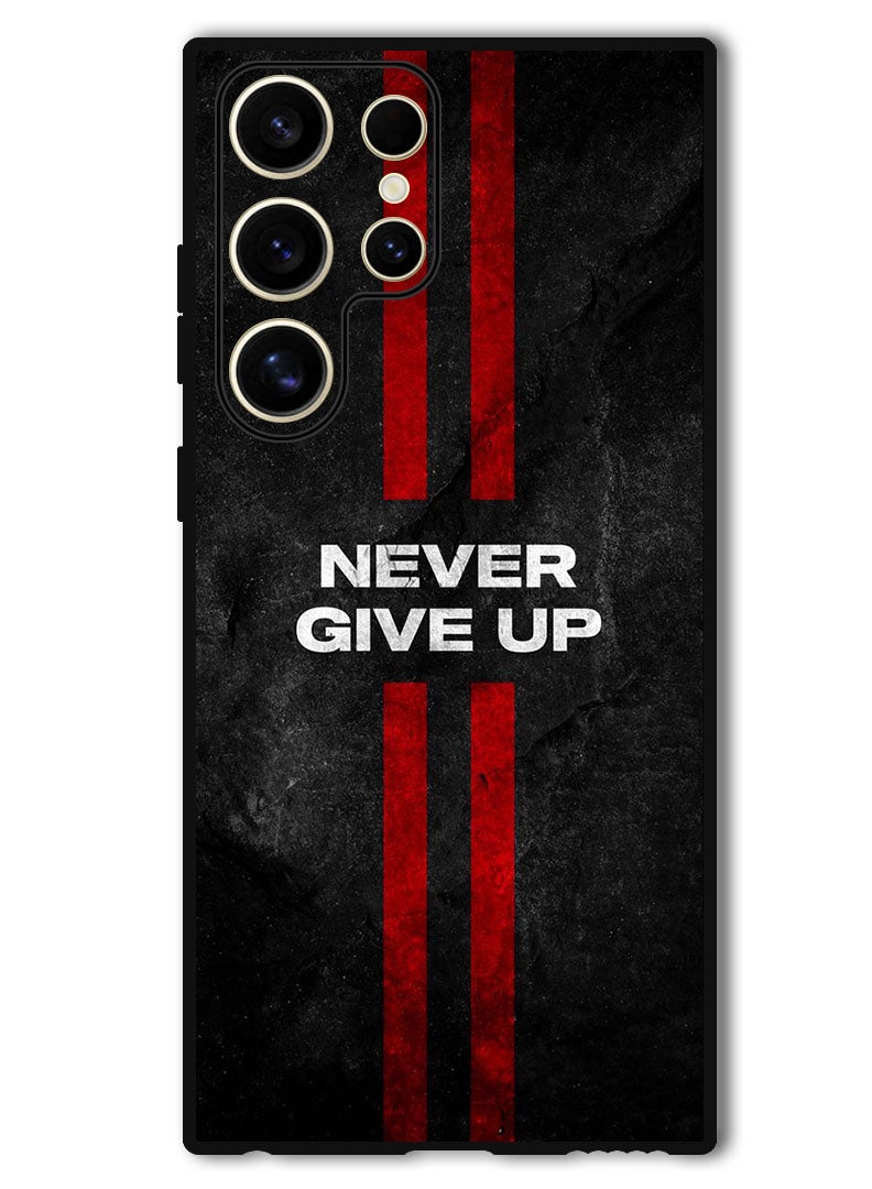 Theodor Protective Case Anti Scratch Shock Proof Bumper Cover For Samsung Galaxy S24 Ultra Never Give up stripes - Image 1