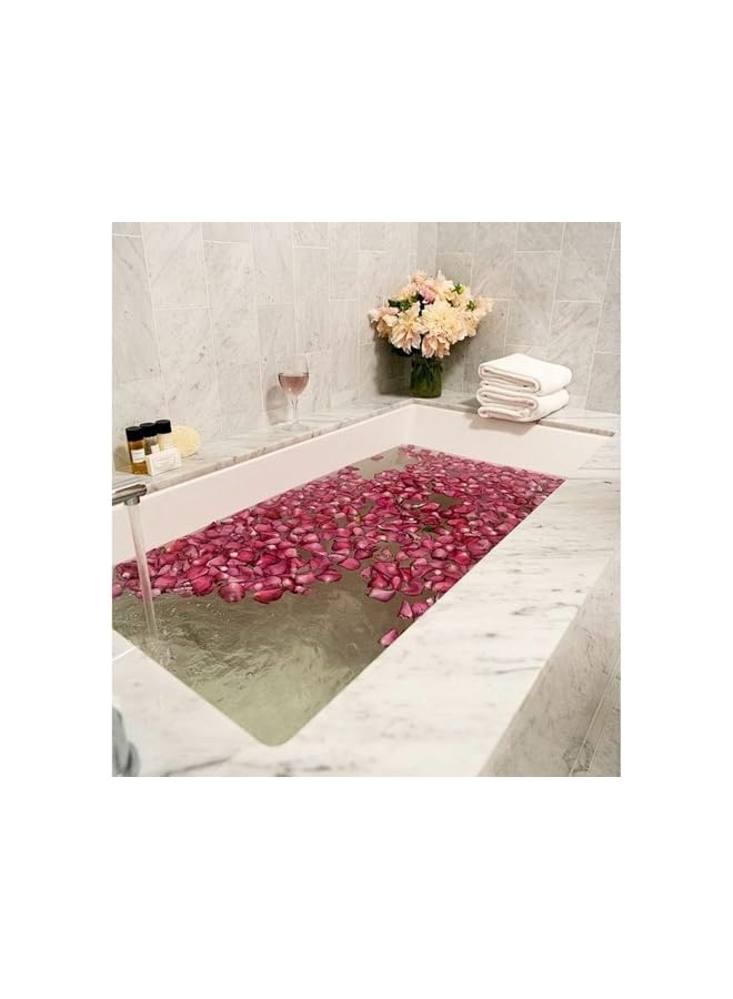 The Bros Premium Natural Dried Red Rose Petals, Dried Flowers With Shower Puff, For Rose Petal Bath, Weddings, Candle & Soap Making, Diy Crafts, Home Decor, Aromatherapy, Floral Arrangements, 50g - Image 3